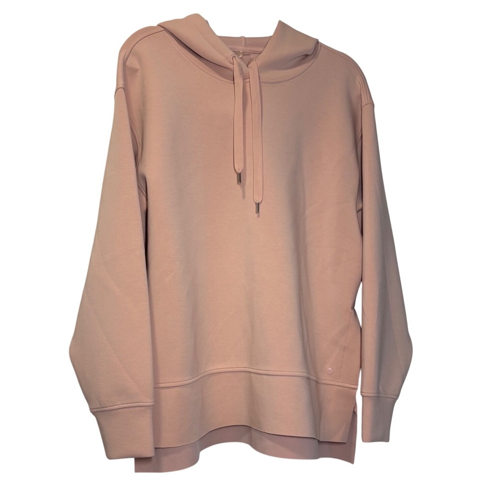 CALIA by Carrie Underwood Blush Pink Scuba Hoodie Sweatshirt Medium